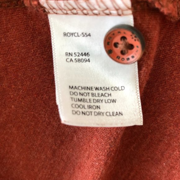 Organic Cotton Jersey Knit Button Front Top - Picture 5 of 6